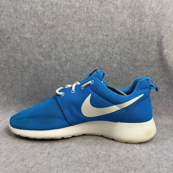 Nike Roshe Run Mens Size 9 Blue White Casual Athletic Low Top Running‎ Sneakers - Picture 7 of 9